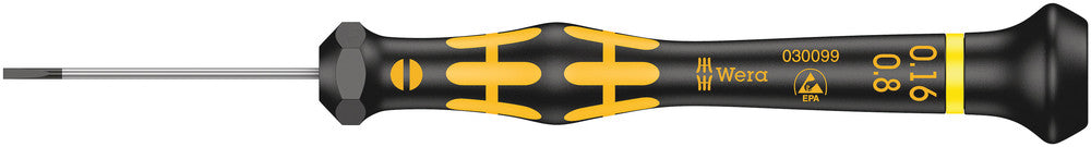 1578 A ESD Kraftform Micro screwdriver for slotted screws, 0.16 x 0.8 x 40 mm