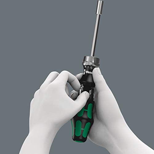 Wera 05073661002 Kraftform Kompakt 27 RA – Slotted Ratcheting Screwdriver with 1/4” Head