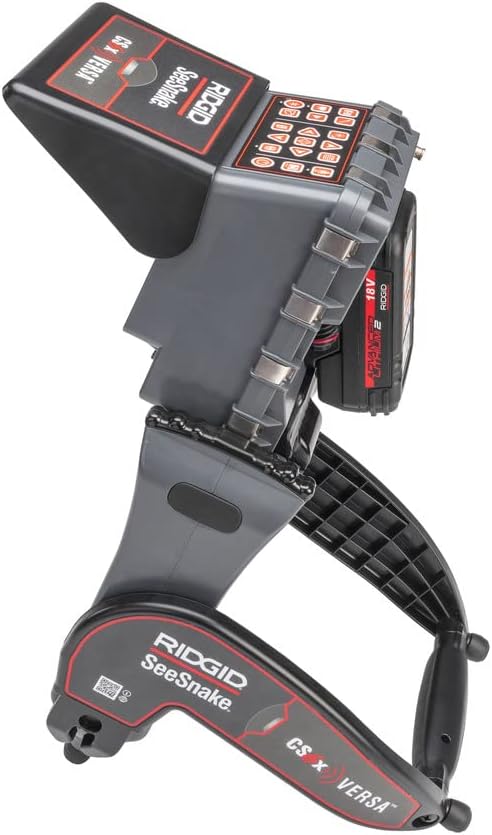 RIDGID 64943 CS6x Versa Digital Recording Monitor System with WiFi, Compatible with Compact 2, C40, and M40 Camera Reels, Pivoting Frame