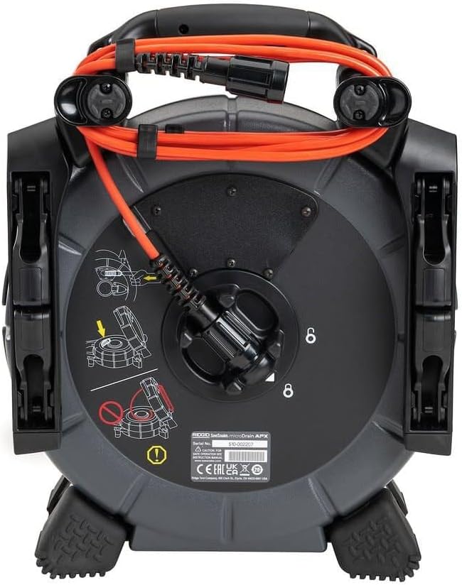 RIDGID 70023 SeeSnake® microDRAIN APX with TruSense Technology, HDR Image Sensor, High-Efficiency LEDs, TiltSense Inclinometer
