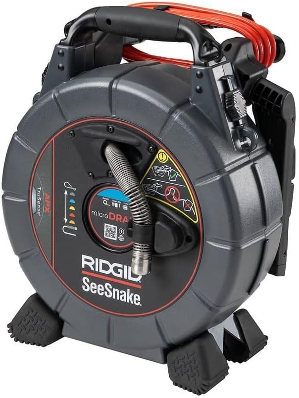 RIDGID 70023 SeeSnake® microDRAIN APX with TruSense Technology, HDR Image Sensor, High-Efficiency LEDs, TiltSense Inclinometer