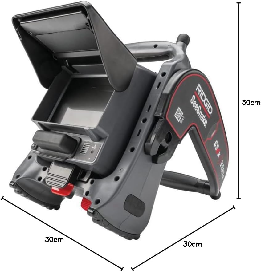 RIDGID 64943 CS6x Versa Digital Recording Monitor System with WiFi, Compatible with Compact 2, C40, and M40 Camera Reels, Pivoting Frame