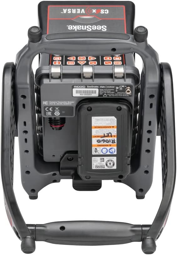 RIDGID 64943 CS6x Versa Digital Recording Monitor System with WiFi, Compatible with Compact 2, C40, and M40 Camera Reels, Pivoting Frame