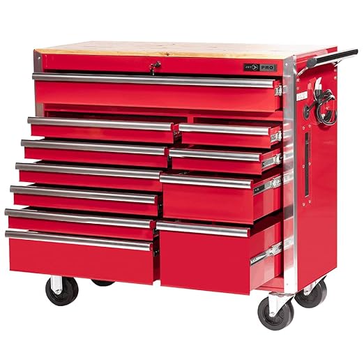 Jet 842514 Pro Series Roller Cabinet, 11 Drawers, 42" x 18"