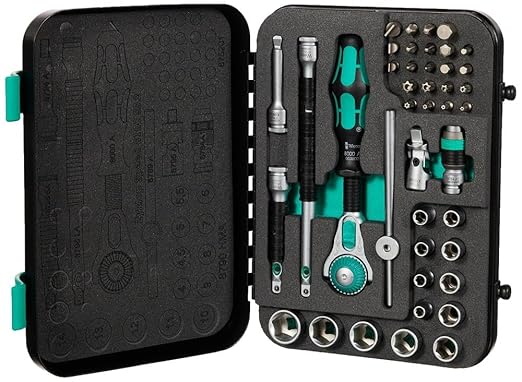 Wera 05003533001 - 8100 SA 2 Zyklop Speed Ratchet Set, 1/4" drive, metric, 42 pieces