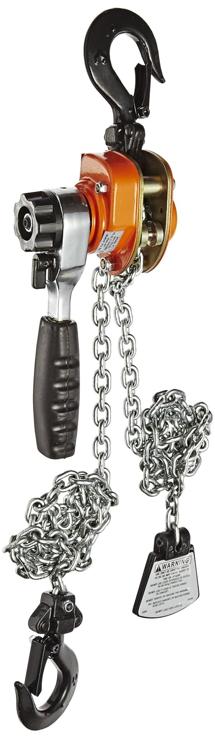 CM 602 Series Mini Ratchet Lever Chain Hoist – 550 lb Capacity, 5 ft Lift
