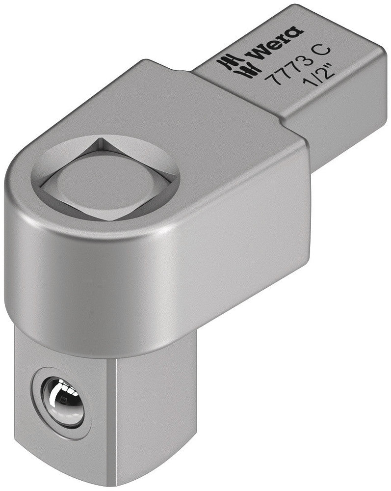 7773 C Square drive insert, 9x12 mm, 9x12 x 1/2" x 44 mm