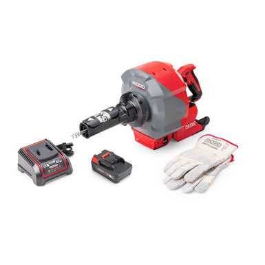 RIDGID 78053 K-46 Cordless SinkSnake™ with 5/16" x 25' IC Cable, 18V 2.5Ah Battery and Charger