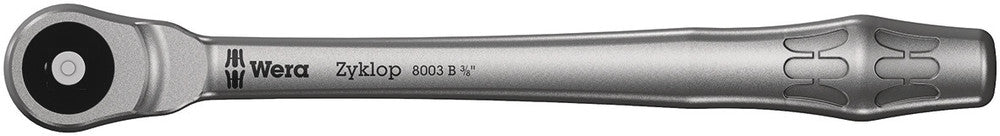 8003 B Zyklop Metal Ratchet with push-through square and 3/8" drive, 3/8" x 222 mm