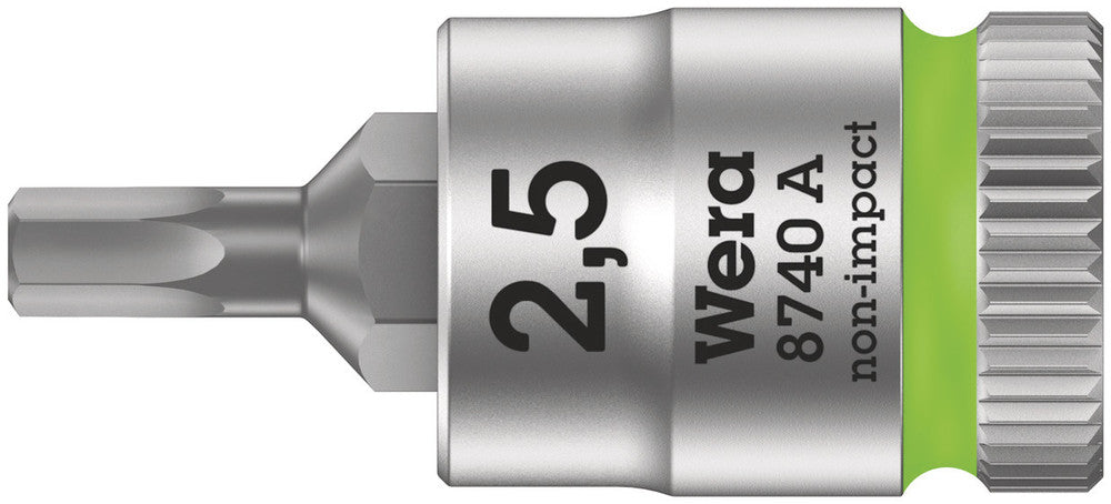8740 A Zyklop Bit Socket, 1/4" Drive, 28 mm