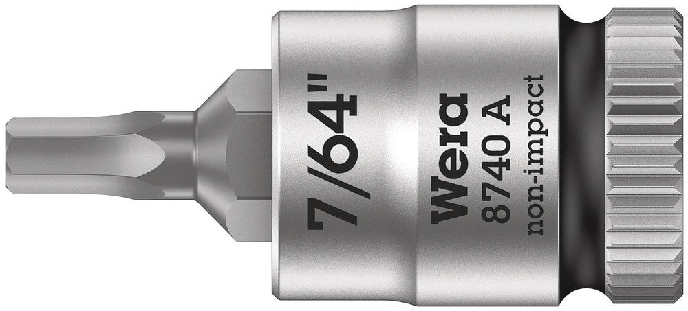 8740 A Zyklop Bit Socket, 1/4" Drive, 28 mm