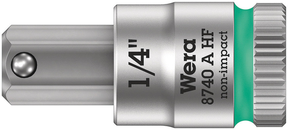 8740 A HF Zyklop bit socket with holding function, 1/4" drive