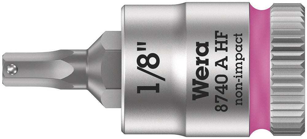 8740 A HF Zyklop bit socket with holding function, 1/4" drive