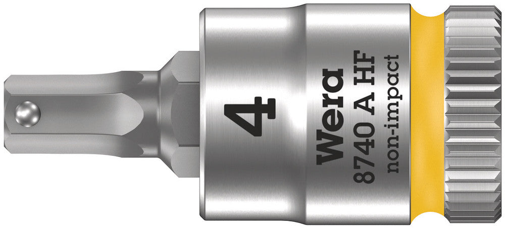 8740 A HF Zyklop bit socket with holding function, 1/4" drive
