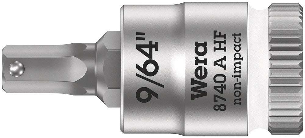 8740 A HF Zyklop bit socket with holding function, 1/4" drive