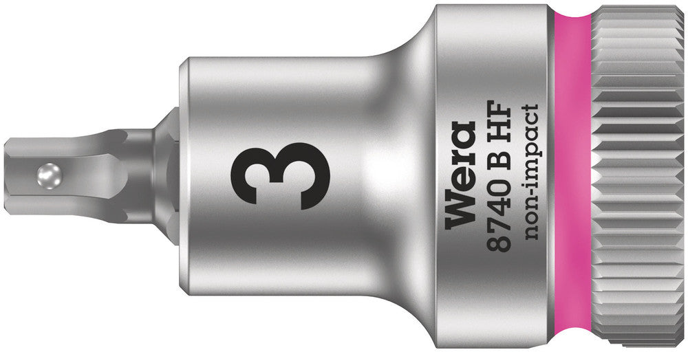 8740 B HF Zyklop Bit Socket with Holding Function, 3/8" Drive