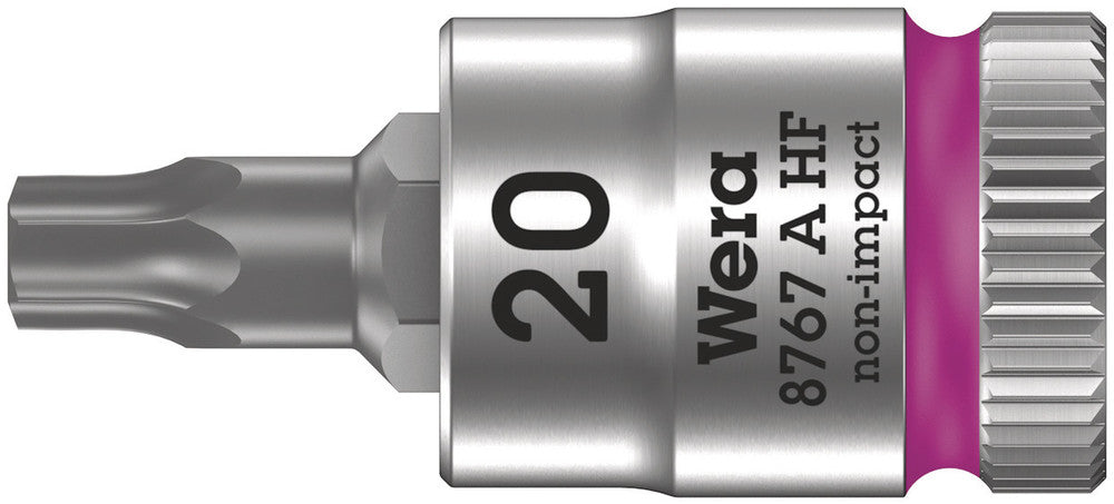 8767 A HF TORX® Zyklop bit socket with holding function, 1/4" drive