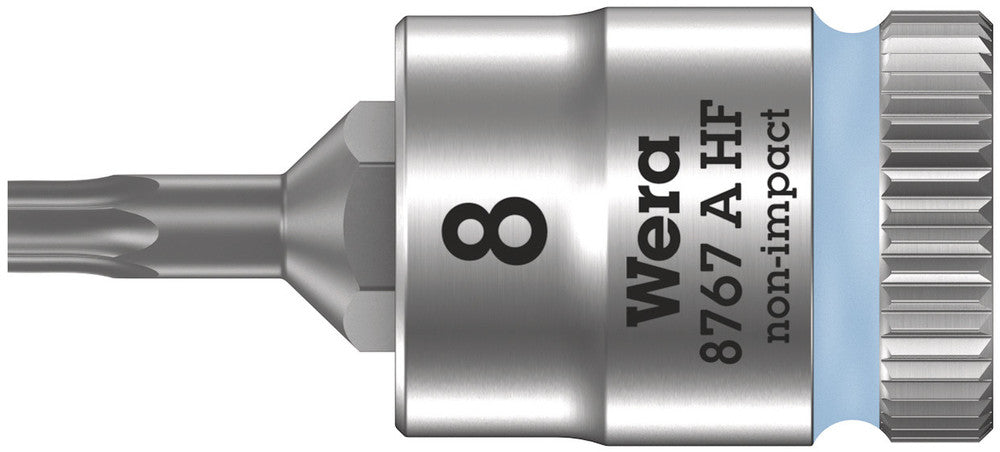 8767 A HF TORX® Zyklop bit socket with holding function, 1/4" drive