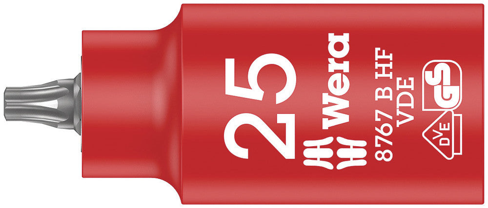 8767 B VDE HF TORX® Zyklop bit socket, insulated, with holding function, 3/8" drive