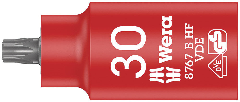 8767 B VDE HF TORX® Zyklop bit socket, insulated, with holding function, 3/8" drive