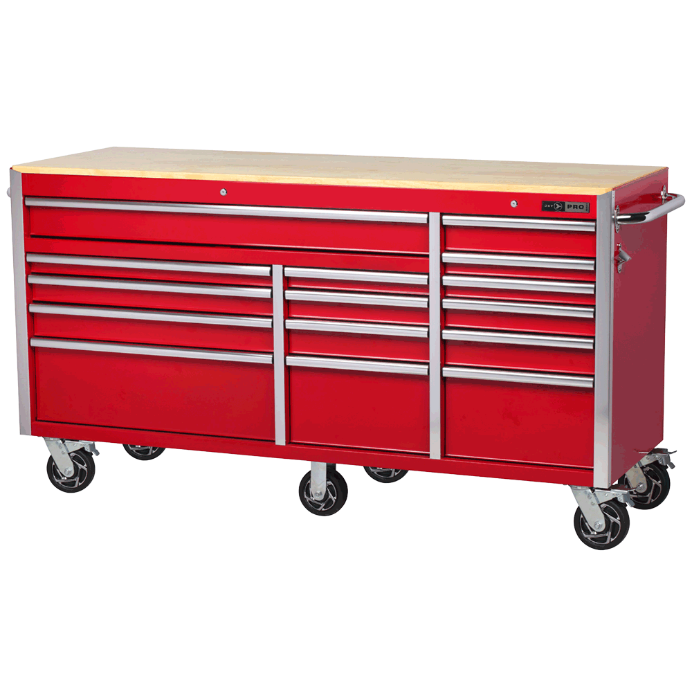 JET 15 DRAWERS - Drawer Roller Tool Cabinet - Storage Roller Cabinet Lockable - 72” X 24” - 842531