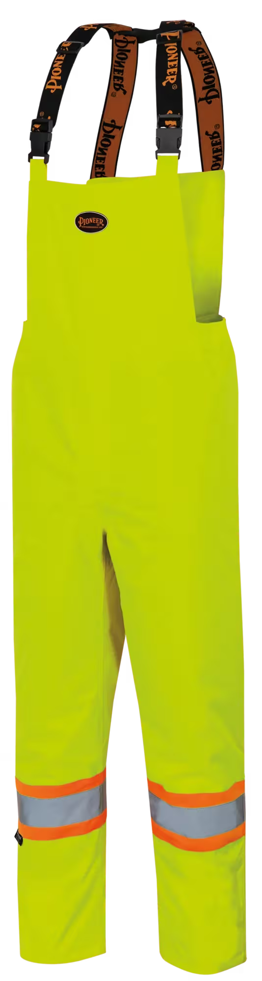 Pioneer V1150450 "The Rock" Hi-Vis PU-Coated 300D Insulated Bib Pants - Hi-Vis Orange