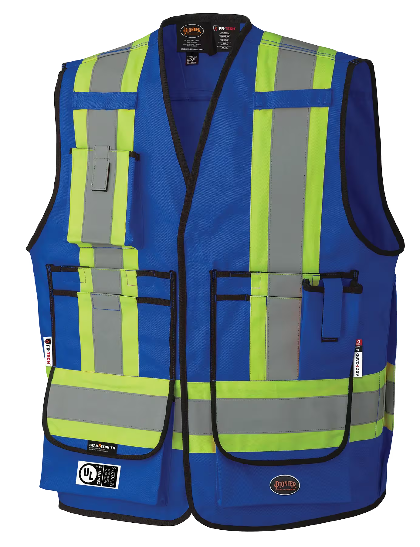 Pioneer FR-Tech® Hi-Vis 88/12 7 oz FR/ARC–Rated Surveyor's Safety Ves