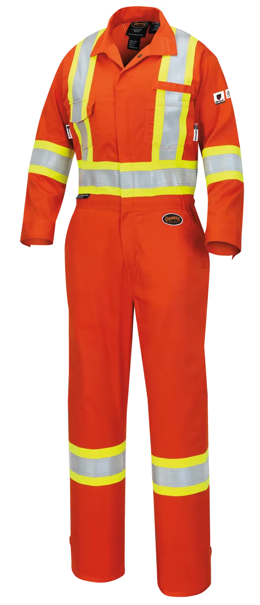 Pioneer Women's FR-Tech® Hi-Vis 88/12 7 oz FR/ARC–Rated Safety Coveralls – Hi-Vis Orange