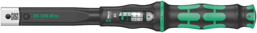 Click-Torque X 3 torque wrench for insert tools, 20-100 Nm, 9x12 x 20-100 Nm