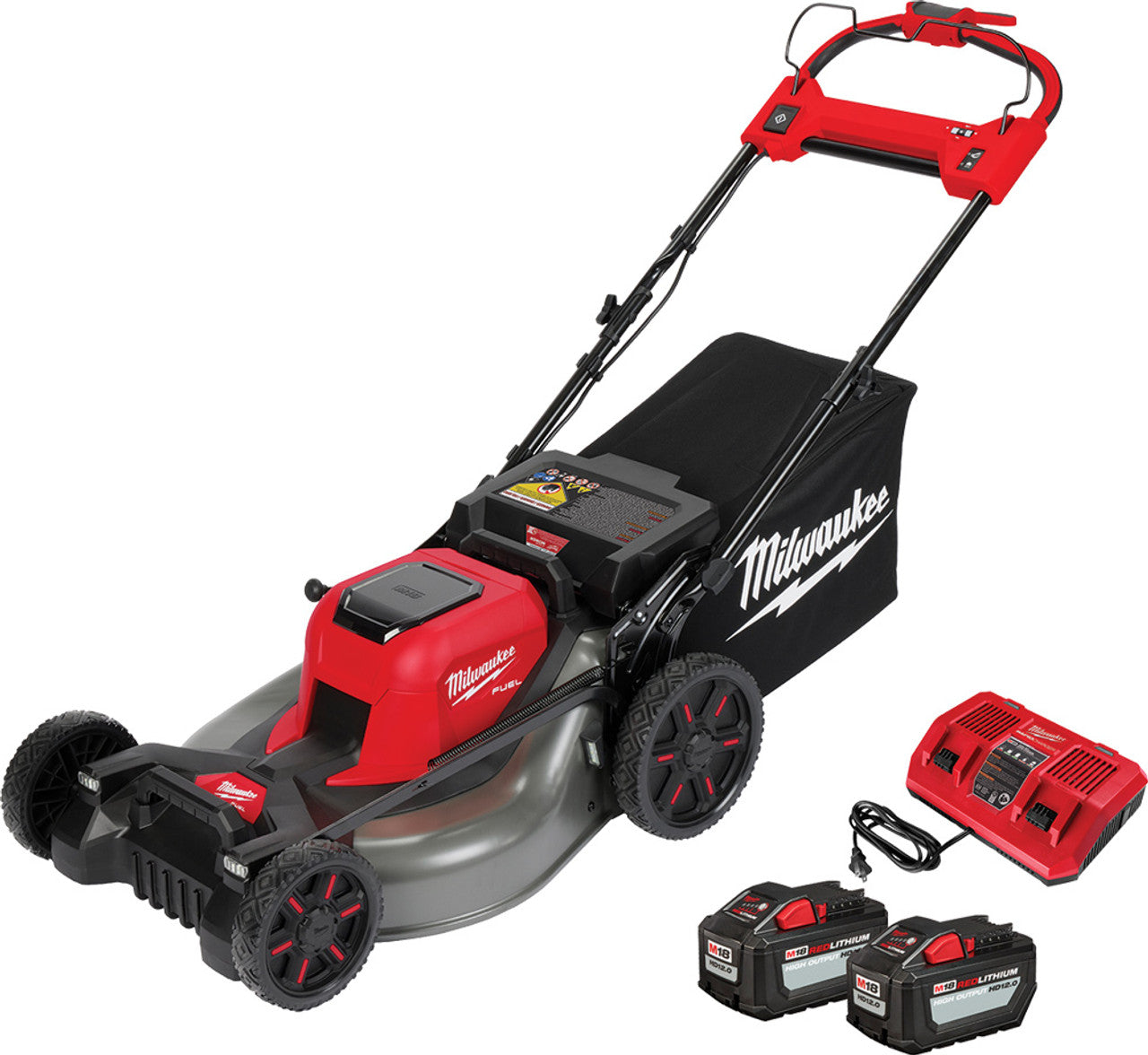 Milwaukee M18 FUEL™ 21" SELF-PROPELLED MOWER KIT, (2) HD12.0 BATTERIES, (1) DUAL BAY RAPID CHARGER
