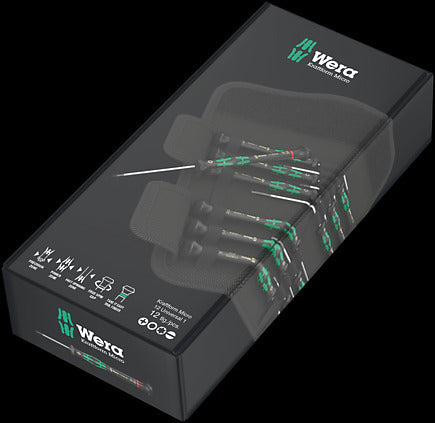 Wera Kraftform Micro Set 12 SB 1 – 12-Piece Screwdriver Set for Electronic Applications
