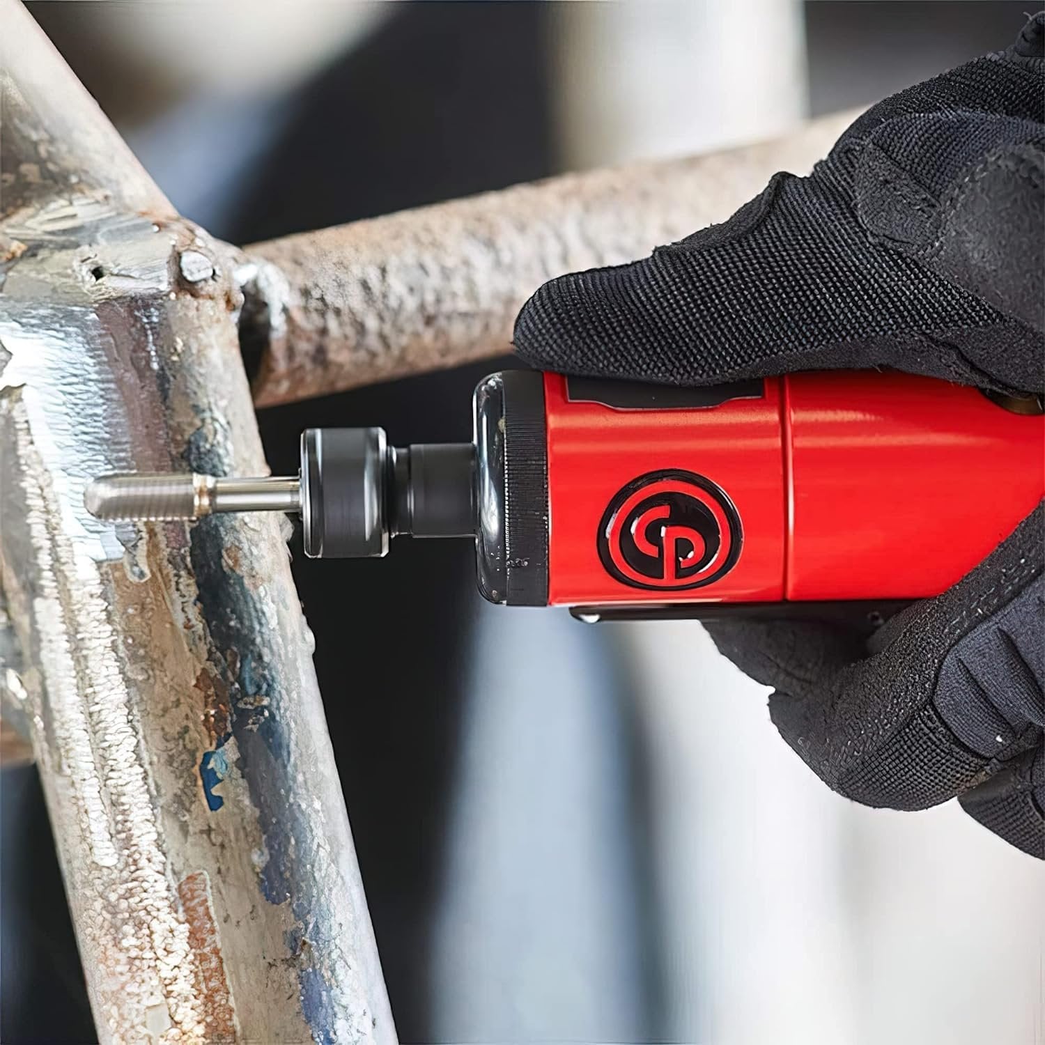 Chicago Pneumatique CP876 Mini meuleuse à matrice d'entretien général avec pinces de 1/4" et 6 mm