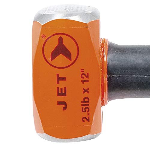 Jet 740580-Martillo de trineo con mango indestructible de 2,5 libras x 12 pulgadas, súper resistente