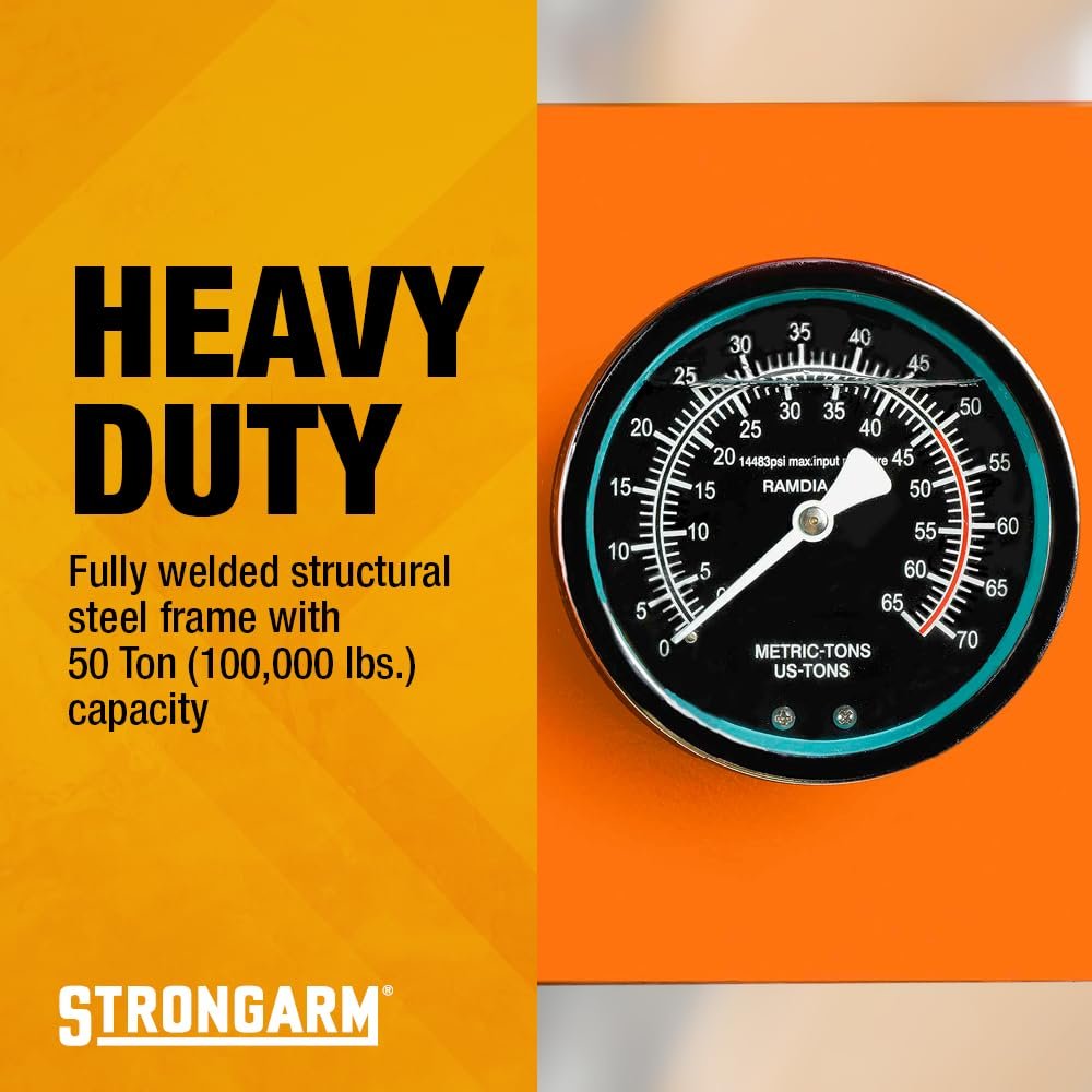 STRONGARM 32175 - 50 Ton Shop Press-Heavy Duty