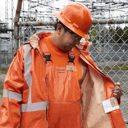 Pioneer PVC Coated Nomex/Kevlar FR/ARC Rated Overall Bib Work Pants, Adjustable