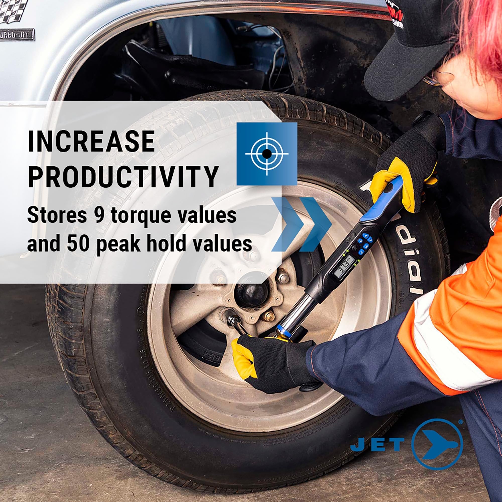 Jet 718943-Llave dinamométrica digital Dr de 3/8"