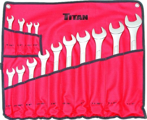 Titan 17329 Juego de llaves para panel elevado SAE, 14 piezas