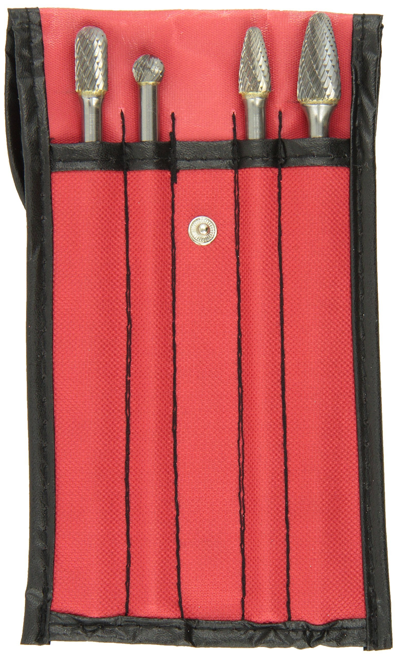 Advanced Tool Design Modèle ATD-8170 Jeu de 4 fraises en carbure à tige longue de 6 pouces, double coupe