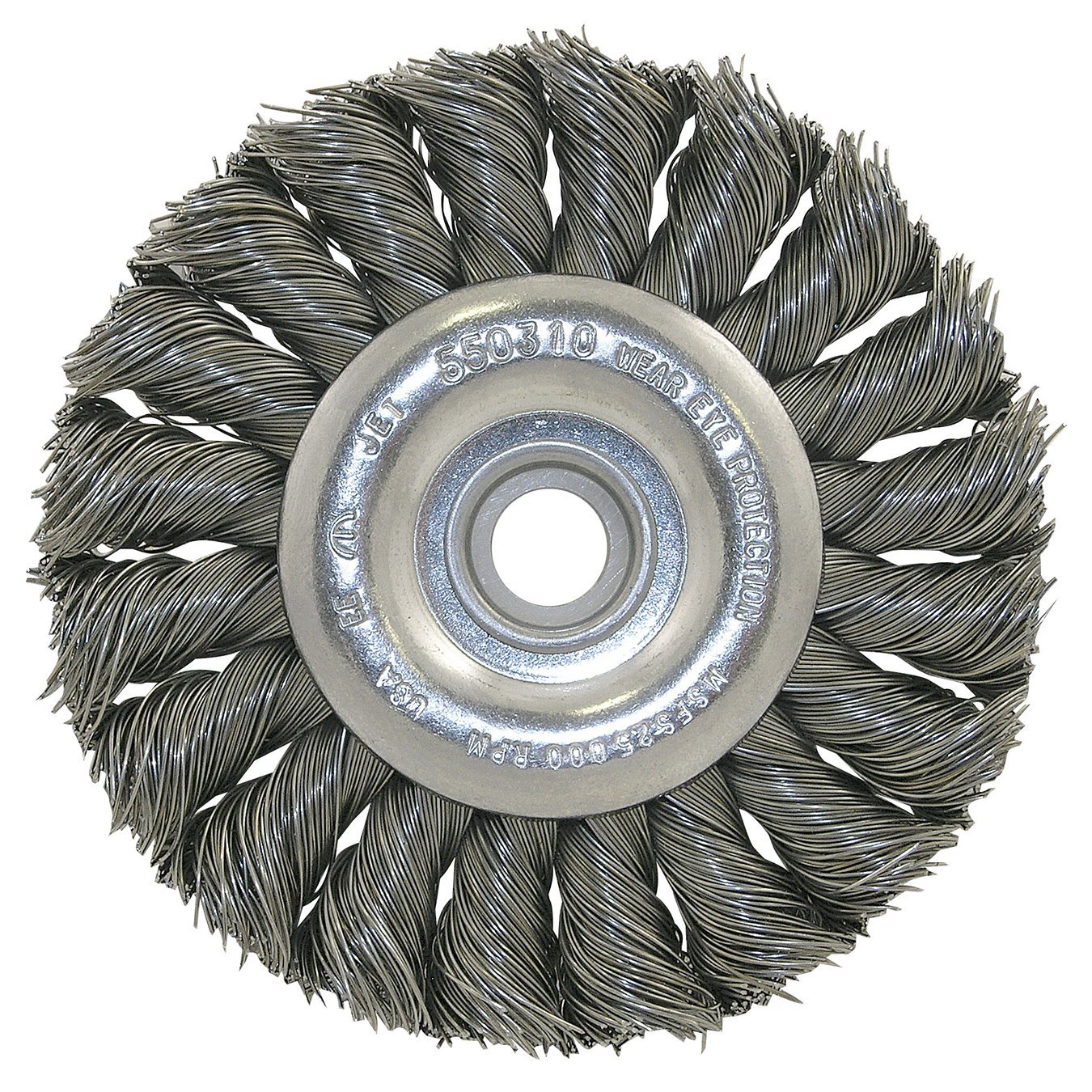 Jet 550306-8 X (5/8-1/2) Roue à fil torsadé avec nœud non fileté