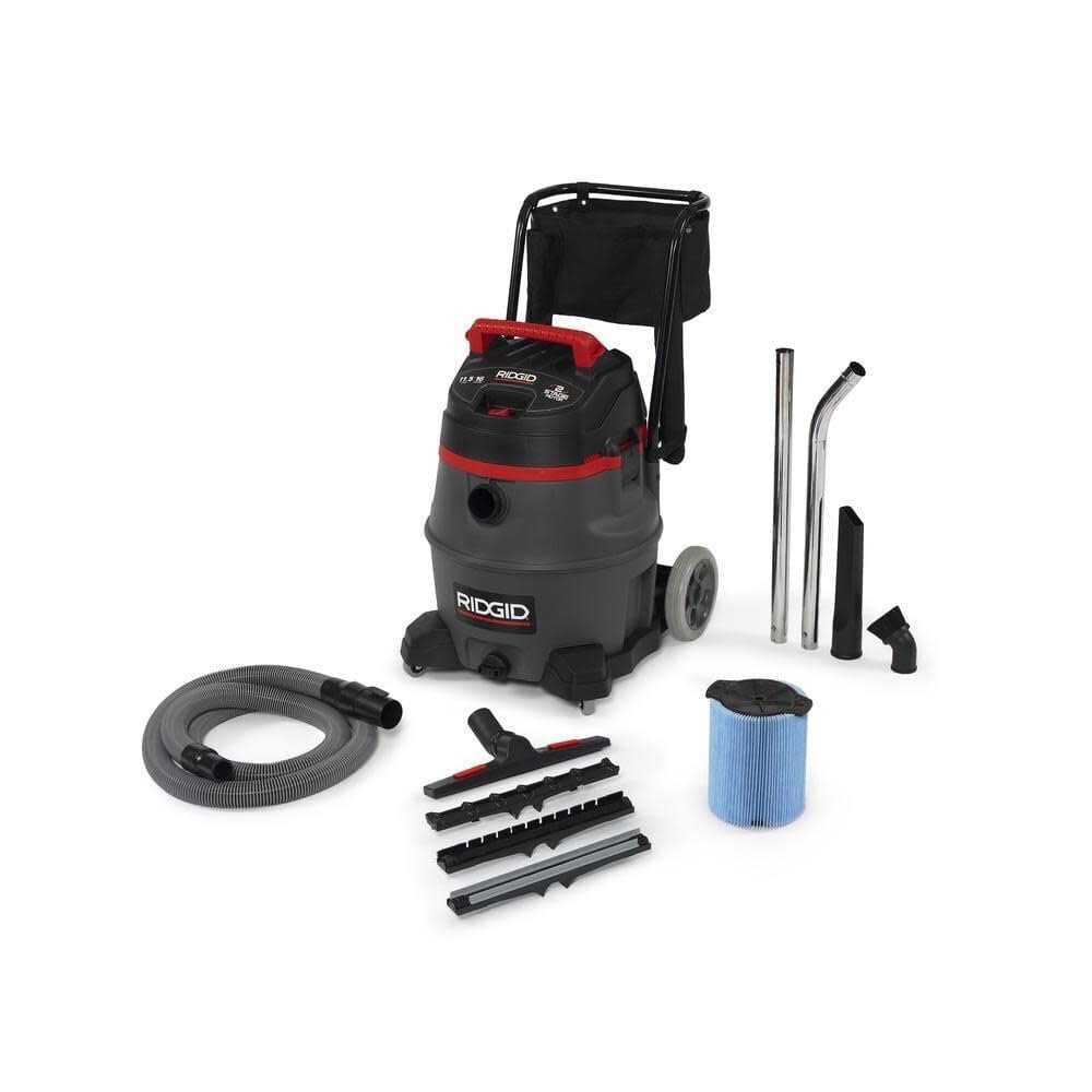 Ridgid 50363 Aspiradora en seco/mojado de dos etapas, 16 galones, roja