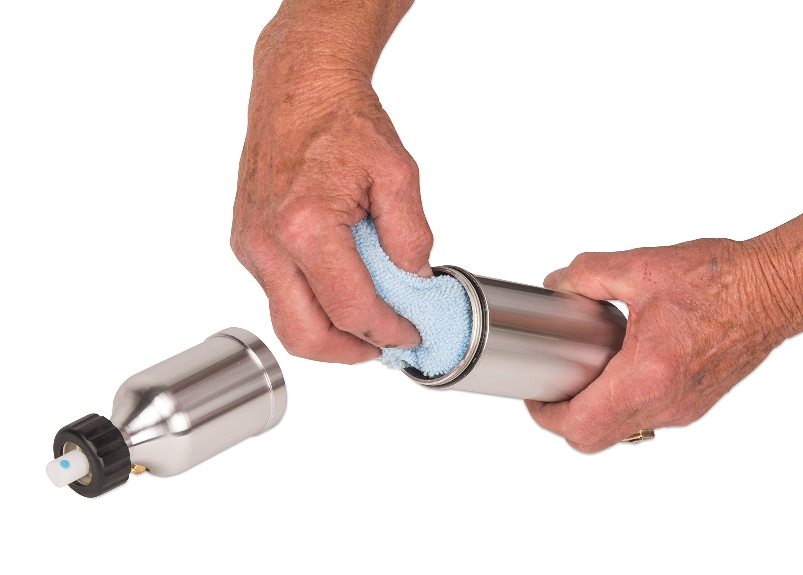 Vaper 19426 Flacon pulvérisateur rechargeable en aluminium - 7,7 oz