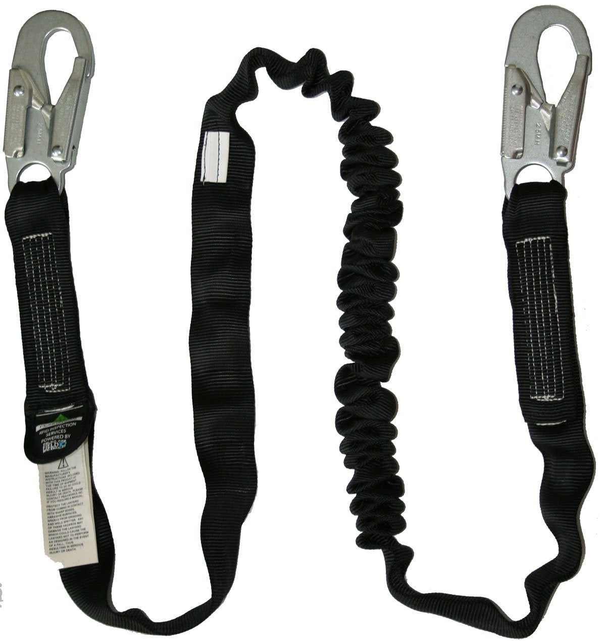 PeakWorks CSA 6' (1.8 m) POY - Snap Hooks - Single Leg - Shock Absorbing Fall Arrest Lanyard Connector, V8101106