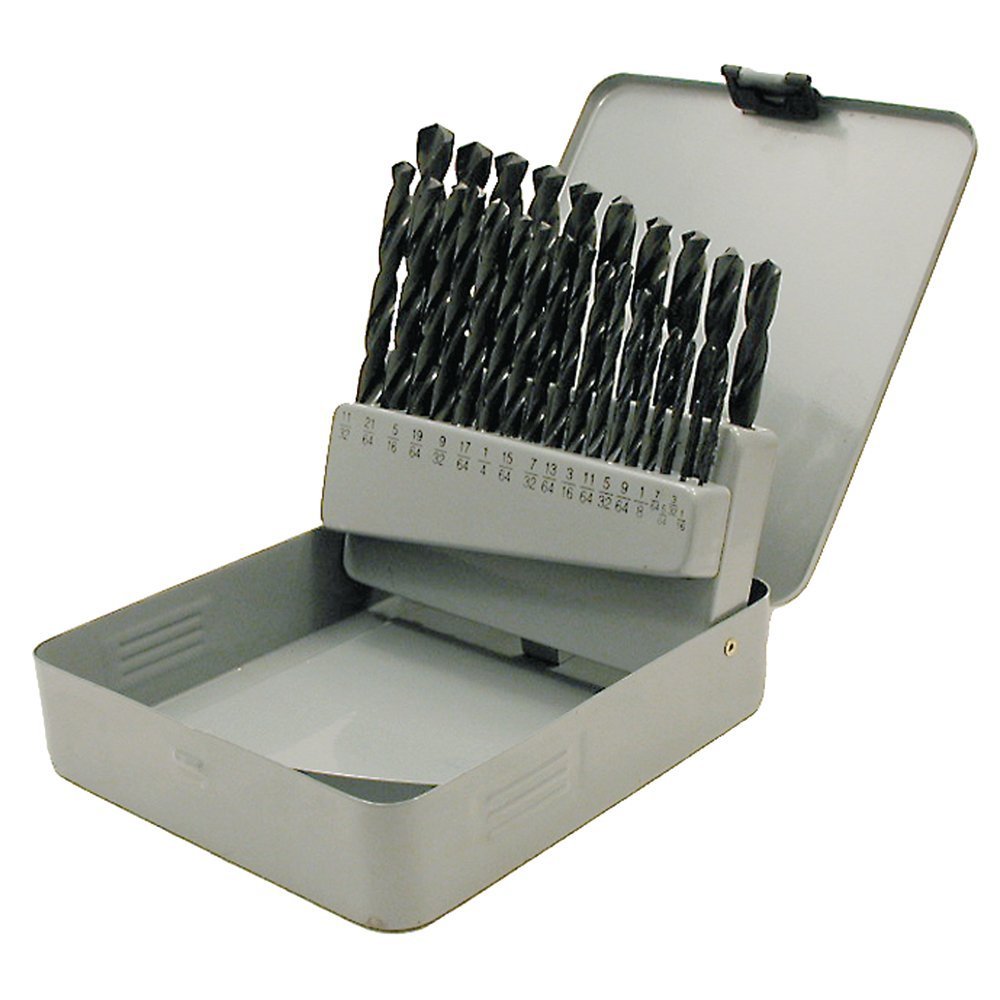 Jet 570108-Juego de brocas de óxido negro Jet-Kut de 29 piezas, uso general (para acero/madera)