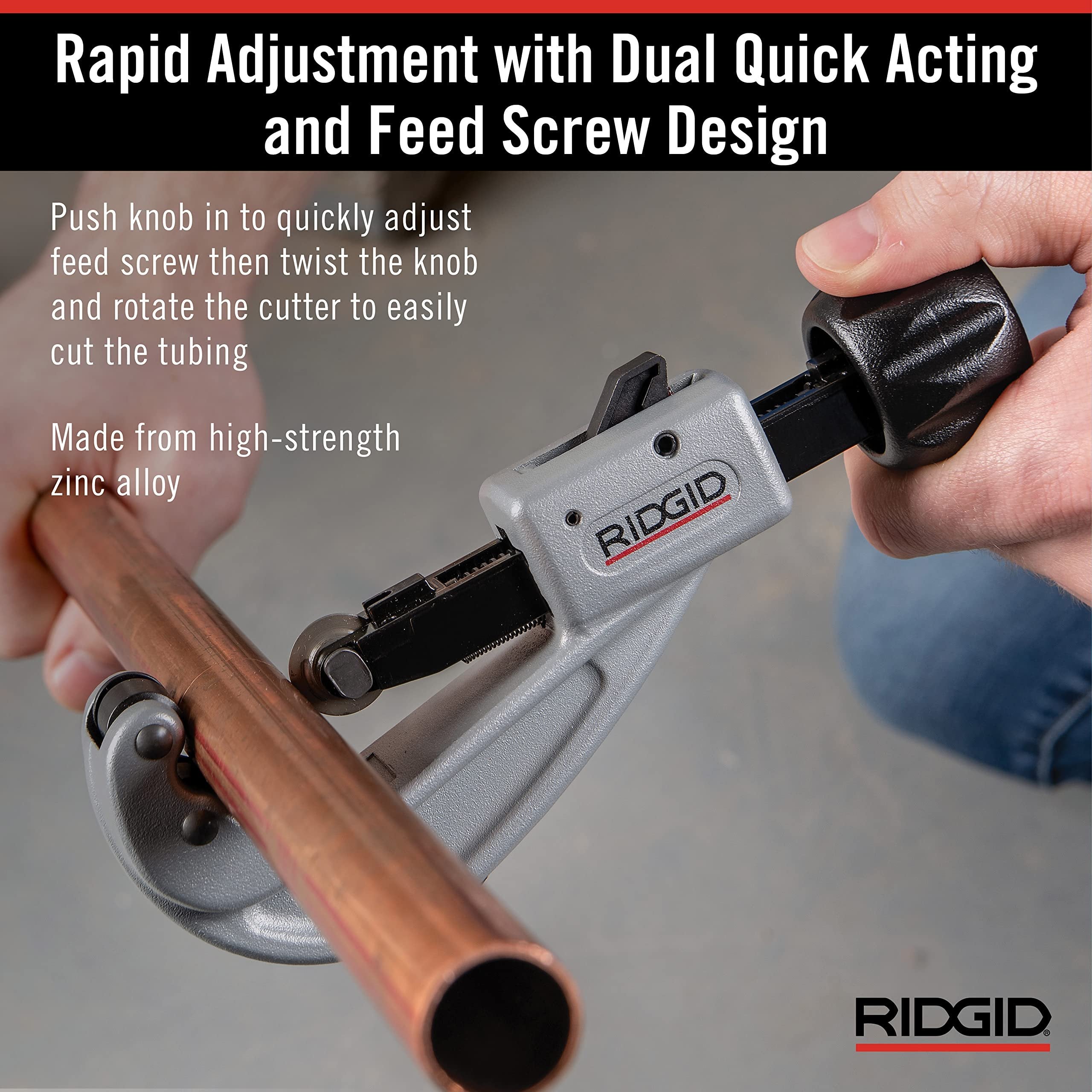 Ridgid Tools 31632 Coupe-tube à action rapide de 1/4 po à 1-5/8 po