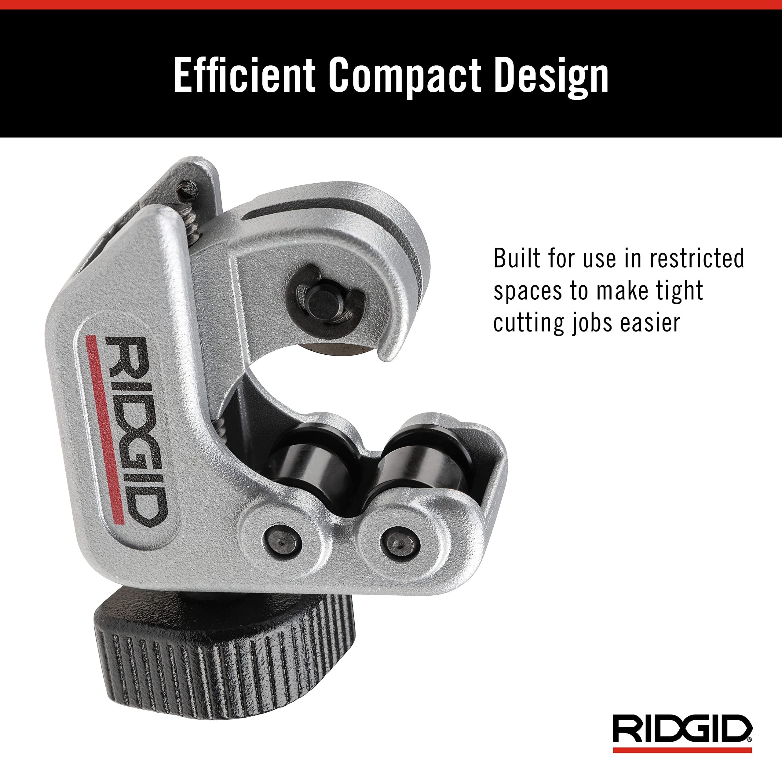 Ridgid Tools 40617 Coupe-tube 1/4" à 1-1/8" pour quartiers rapprochés