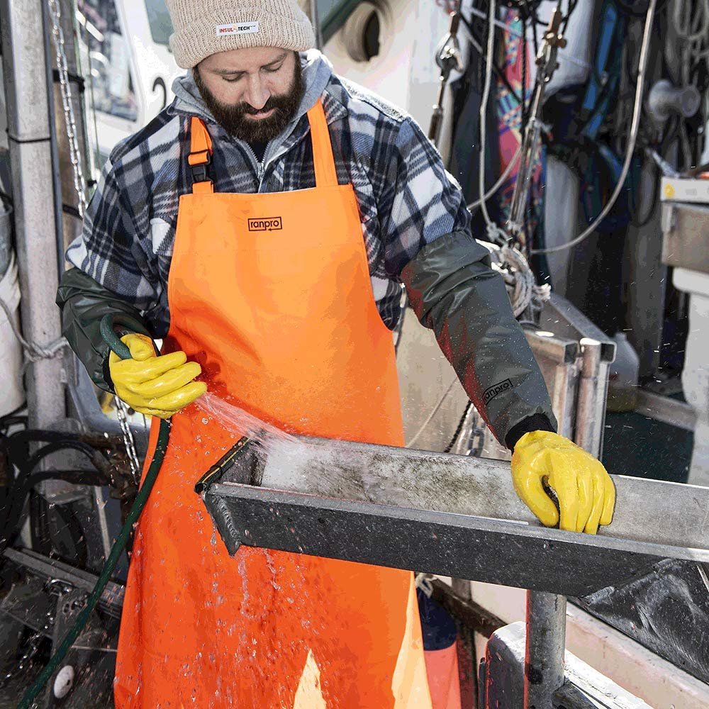 Pioneer V3246420-O/S FL Snapper® Apron, brasion and Tear Resistant Fluorescent Orange, O/S