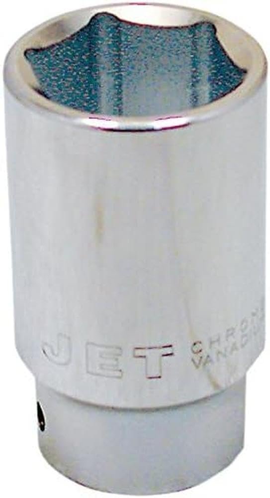 Jet 673416-3/4 pulgadas, 1", profundo, 6 puntos, casquillo cromado SAE