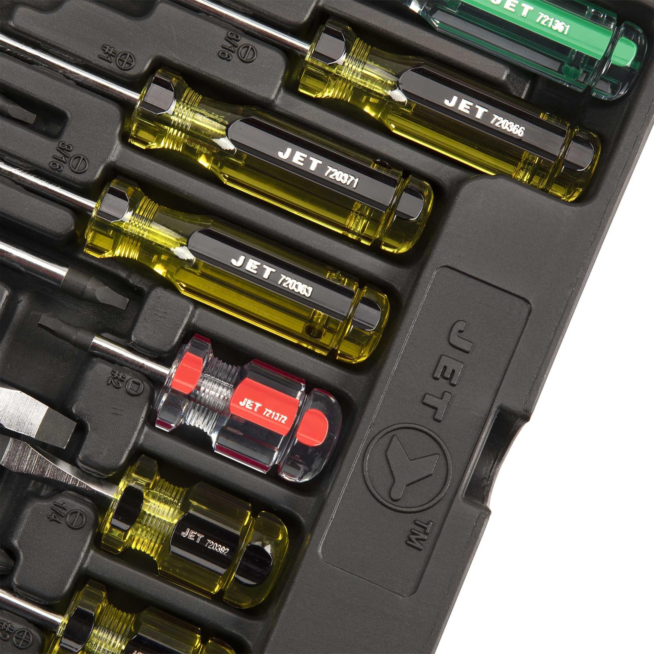 Jet 720507-Juego de destornilladores con mango gigante de 14 piezas