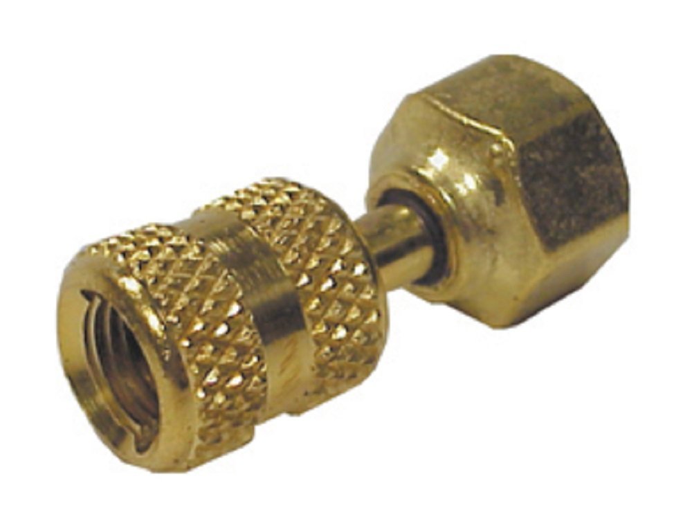 Robinair 40553 Acoplador rápido con depresor (1/8" FPT x 1/4" FFL)