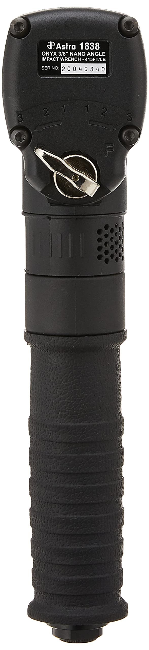 Herramienta neumática Astro 1838 Onyx Llave de impacto de nanoángulo de 3/8" - 415 pies/lb